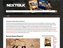 Tablet Screenshot of nextbukoutdoors.com